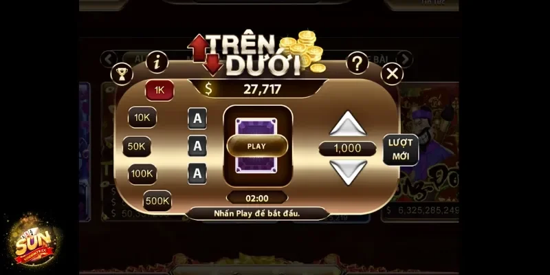 Trên Dưới Sunwin – Bí Kíp Chơi Hay Ăn Tiền Thưởng Ngay 9 Trên Dưới Sunwin